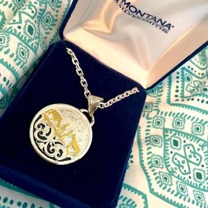 Nc roper wrap cross Montana silver